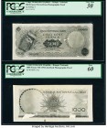 Congo Democratic Republic Banque Nationale du Congo 500; 1000 Francs 1961-64 Pick 7; UNL Front and Back Photographic Proofs PCGS Very Fine 30; New 60....