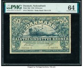 Denmark National Bank 50 Kroner 1942 Pick 32d PMG Choice Uncirculated 64. 

HID09801242017

© 2020 Heritage Auctions | All Rights Reserved