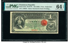 Dominican Republic Banco Nacional de Santo Domingo 1 Peso ND (1889) Pick S131r Remainder PMG Choice Uncirculated 64 EPQ. 

HID09801242017

© 2020 Heri...