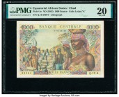 Equatorial African States Banque Centrale des Etats de l'Afrique Equatoriale 1000 Francs ND (1963) Pick 5e PMG Very Fine 20. Third party grading compa...