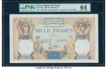 France Banque de France 1000 Francs 26.1.1939 Pick 90c PMG Choice Uncirculated 64. Third party grading company annotates minor rust.

HID09801242017

...