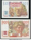 France Banque de France 50; 100 Francs 17.2.1949; 31.5.1946 Pick 127a; 128a Two Examples About Uncirculated-Crisp Uncirculated. 

HID09801242017

© 20...