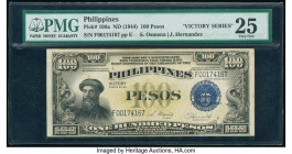 Philippines Philippine National Bank 100 Pesos ND (1944) Pick 100a Victory Series PMG Very Fine 25. 

HID09801242017

© 2020 Heritage Auctions | All R...
