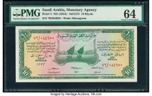Saudi Arabia Saudi Arabian Monetary Agency 10 Riyals ND (1954) / AH1373 Pick 4 PMG Choice Uncirculated 64. Staple holes.

HID09801242017

© 2020 Herit...