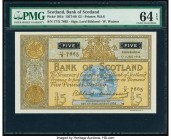 Scotland Bank of Scotland 5 Pounds 1957-60 Pick 101b PMG Choice Uncirculated 64 EPQ. 

HID09801242017

© 2020 Heritage Auctions | All Rights Reserved