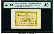 Straits Settlements Government of the Straits Settlements 10 Cents 1919-20 Pick 6c KNB14b PMG Extremely Fine 40. 

HID09801242017

© 2020 Heritage Auc...