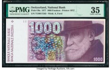 Switzerland National Bank 1000 Franken 1977 Pick 59a PMG Choice Very Fine 35. 

HID09801242017

© 2020 Heritage Auctions | All Rights Reserved