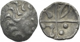 CENTRAL EUROPE. Vindelici. Quinarius (1st century BC). "Schönaich" type.