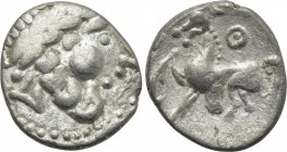 EASTERN EUROPE. Imitations of Philip II of Macedon (2nd-1st centuries BC). Drachm. "Kugelwange" type.