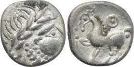 EASTERN EUROPE. Imitations of Philip II of Macedon (2nd-1st centuries BC). Drachm. "Kugelwange" type.