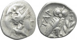 CALABRIA. Tarentum. Drachm (Circa 302-280 BC). Zor-, magistrate.