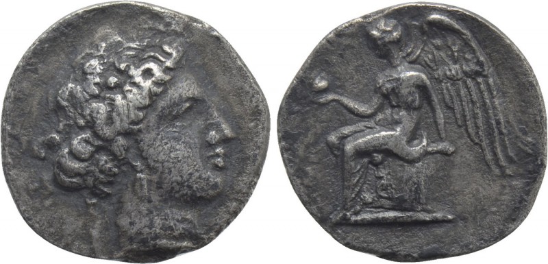BRUTTIUM. Terina. 1/3 Nomos (Circa 400-356 BC). 

Obv: Head of the nymph Terin...