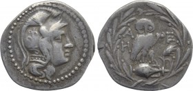 ATTICA. Athens. Drachm (148-138 BC). New Style Coinage.