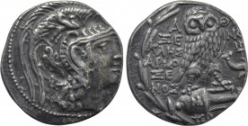 ATTICA. Athens. Tetradrachm (91/0 BC). New Style Coinage. Xenokles and Armoxenos, magistrates.