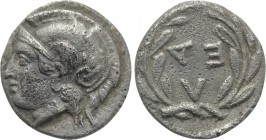 AEOLIS. Elaia. Trihemiobol (4th-3rd centuries BC).