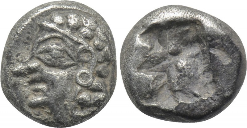 IONIA. Kolophon. 1/8 Stater (Circa 530/25-500 BC). 

Obv: Archaic head of Apol...