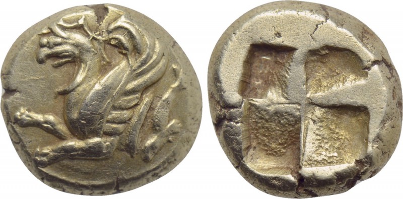 IONIA. Phokaia. EL Hekte (Circa 521-478 BC).

Obv: Forepart of griffin left; t...