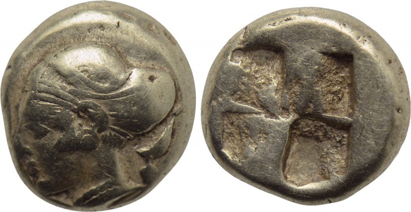 IONIA. Phokaia. EL Hekte (Circa 478-387 BC). 

Obv: Female head left, with hai...