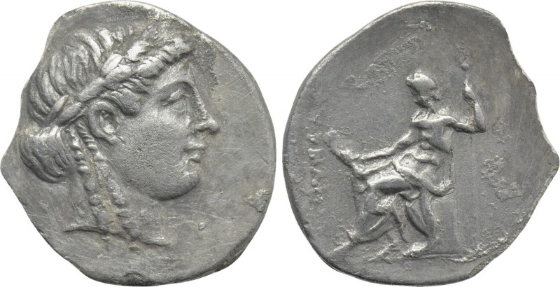 IONIA. Smyrna. Drachm (Circa 200 BC). 

Obv: Laureate head of Apollo right.
R...