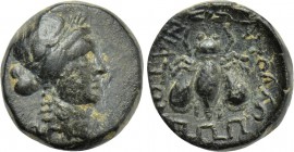 LYDIA. Tripolis (as Apollonia). Ae (2nd-1st centuries BC).