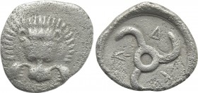 DYNASTS OF LYCIA. Trbbenimi (Circa 390-370 BC). Diobol. Wedrẽi.