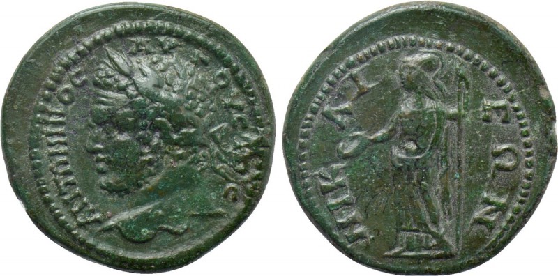 BITHYNIA. Nicaea. Caracalla (198-217). Ae. 

Obv: ANTΩNINOC AVΓOVCTOC. 
Laure...