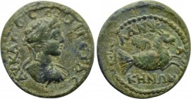 MYSIA. Lampsacus. Geta (209-212). Ae.