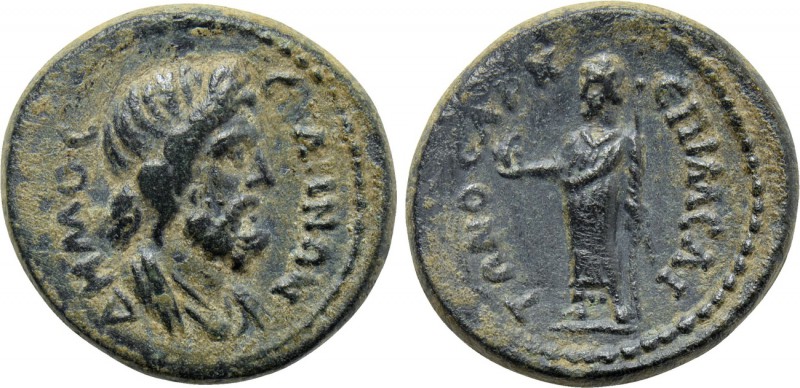 LYDIA. Sala. Pseudo-autonomous. Time of Trajan (98-117). Ae. Meliton Sal-, archo...