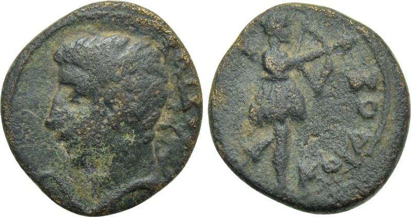 PHRYGIA. Acmonea. Augustus (27 BC-14 AD). Ae. Kordos, magistrate. 

Obv: ΣEBAΣ...