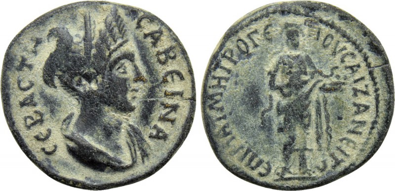 PHRYGIA. Aezanis. Sabina (Augusta, 128-136/7). Ae. M. Ati. Metrogenes, magistrat...