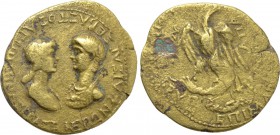 PHRYGIA. Apamea. Nero with Agrippina II (54-68). Ae. Marios Kordos, magistrate.