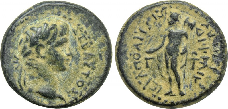 PHRYGIA. Hierapolis. Augustus (27 BC-14 AD). Ae. Meniskos Diphilos, magistrate. ...