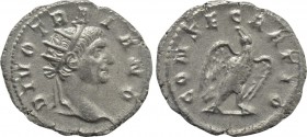 DIVUS TRAJAN (Died 117). Antoninianus. Rome. Struck under Trajanus Decius.