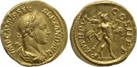 SEVERUS ALEXANDER (222-235). GOLD Aureus. Rome.