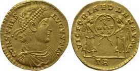CONSTANS (337-350). GOLD Solidus. Treveri.