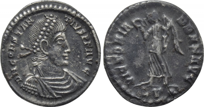 CONSTANTIUS II (337-361). Siliqua. Lugdunum. 

Obv: D N CONSTANTIVS P F AVG. ...