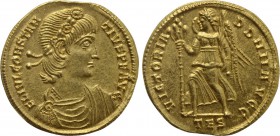 CONSTANTIUS II (337-361). GOLD Solidus. Thessalonica.