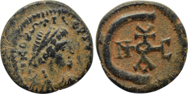 JUSTINIAN I (527-565). Pentanummium. Antioch. 

Obv: Diademed, draped and cuir...