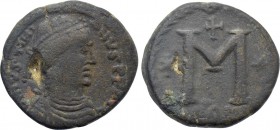 JUSTINIAN I (527-565). Follis. Rome.