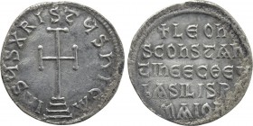 LEO V THE ARMENIAN with CONSTANTINE (813-820). Miliaresion. Constantinople.