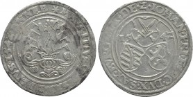 GERMANY. Sachsen. Johann Friedrich & Moritz (1541-1547). 1/2 Taler (1542). Annaberg.