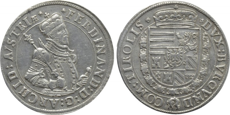 HOLY ROMAN EMPIRE. Ferdinand II (Archduke, 1564-1595). Taler. Hall. 

Obv: FER...