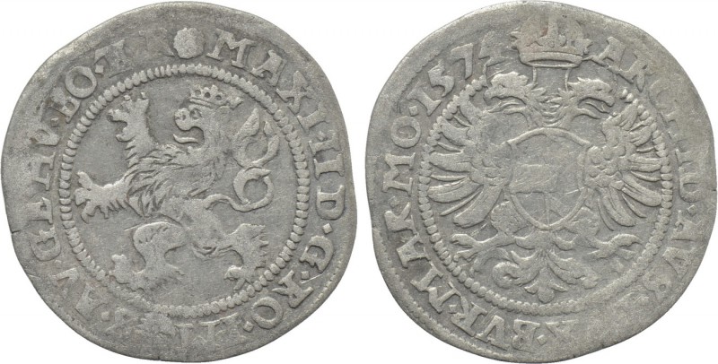 HOLY ROMAN EMPIRE. Maximilian II (1564-1576). Groschen (1574). Kuttenberg. 

O...