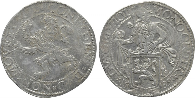 NETHERLANDS. Lion Dollar or Leeuwendaalder (1589). Utrecht. 

Obv: MO NO ORD T...
