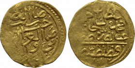 OTTOMAN EMPIRE. Ahmed I (AH 1012-1026 / 1603-1617 AD). GOLD Sultani. Qustantiniya (Constantinople). Dated AH 1012 (1603/4 AD).