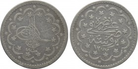 OTTOMAN EMPIRE. Abdülaziz (AH 1277-1293 / 1861-1876 AD). 5 Kurush or Beş kuruşluk. Brusa (Bursa). Dated AH 1277//1 (1876 AD).