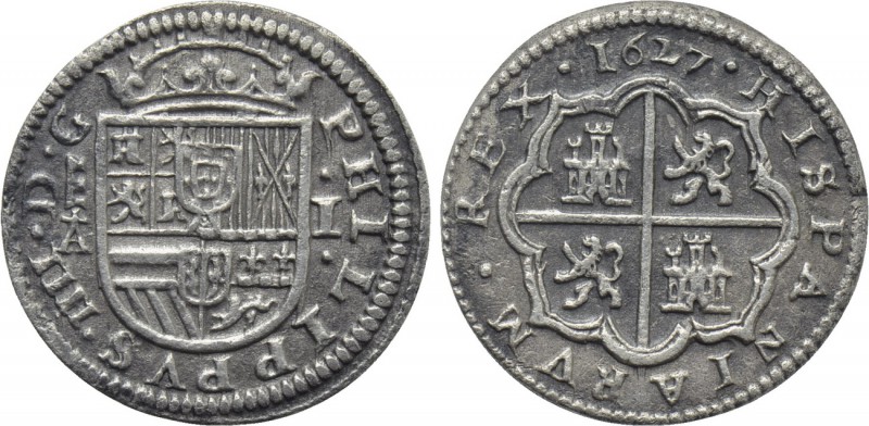 SPAIN. Felipe IV (1621-1665). Real (1621-A). Segovia. 

Obv: PHILIPPVS IIII D ...