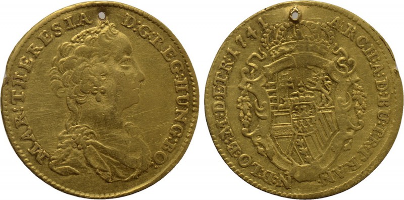 TRANSYLVANIA. Maria Theresia (Archduchess of Austria, 1740-1780). GOLD Ducat (17...