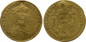 TRANSYLVANIA. Maria Theresia (Archduchess of Austria, 1740-1780). GOLD Ducat (1741). Karlsburg.