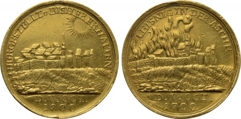 GERMANY. Leisnig. GOLD Medal (1800). Commemorating the 100th anniversary of the ...